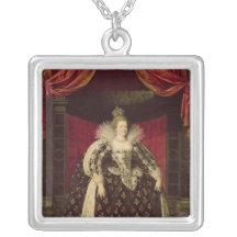 Marie de Medici nas vestes da coroação, c.1610 Colar