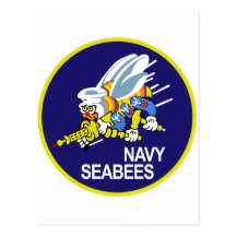 MARINHO dos Seabees Cartao Postal