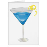 Martini azul cartão