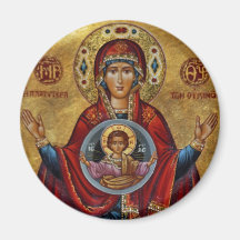 Mary do século XV icónica com criança do cristo Ima
