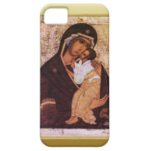 Mary e o bebê Jesus iPhone 5 Capas