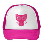 Máscara de gás cor-de-rosa do gato bone