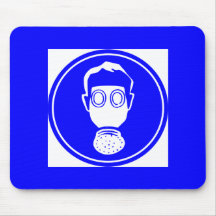 Máscara de gás mouse pads