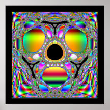 Máscara de morte do Fractal de Tutankhamun Posteres