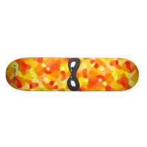 Máscara de Taucoo no skate do logotipo dos desenho
