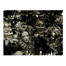 Máscara do carnaval de Veneza do carnaval Cartão Postal