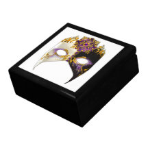 Máscara Venetian: Jóia roxa Amethyst Estojo Para Jóia