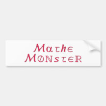 Matemática monstro adesivos