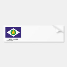 Mato Grosso, bandeira de Brasil Adesivos