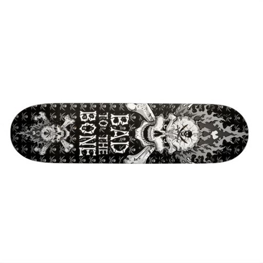 Mau ao crânio do osso skate personalizado
