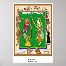 Maypole, Fayre medieval Posters