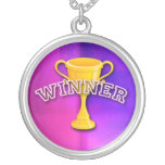 Medalha do vencedor colar personalizado