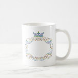 Medalhão ornamentado do quadro com coroa caneca