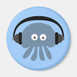 Medusa azuis com ímã dos fones de ouvido imãs