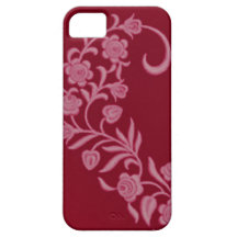 Meio redemoinho da videira da flor do coração capa iPhone 5 Case-Mate