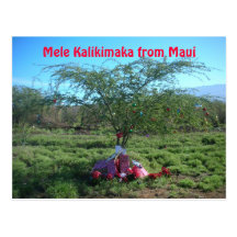 Mele Kalikimaka a maneira da ilha Cartões Postais