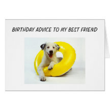 MELHOR AMIGO DO CONSELHO DO ANIVERSÁRIO CARTÕES