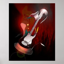 Melodia da guitarra impressão