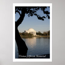 Memorial de Thomas Jefferson Posteres