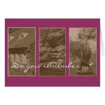 Memories j - Tryptichon purple Cartões