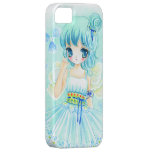 Menina azul bonito da fada do anime capa iPhone 5