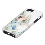 Menina bonito do anime com água capa de iPhone 5 Case-Mate