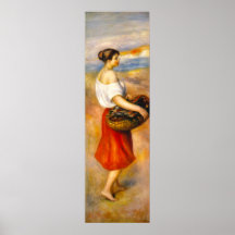 Menina com uma cesta (Renoir) Posters