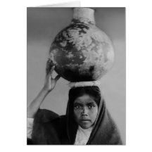 Menina da água de Qahatika Cartao