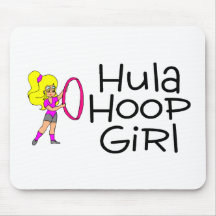 Menina da aro de Hula Mousepad