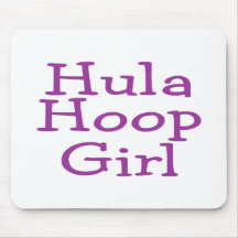Menina da aro de Hula Mousepads