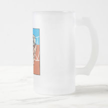 Menina da bola da salva caneca