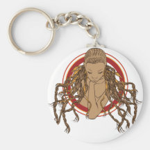 Menina de Dreadlock Chaveiros