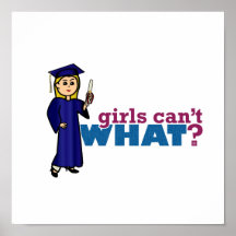 Menina de graduação poster