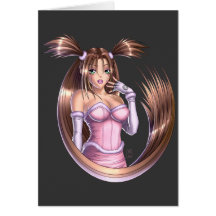 Menina do Anime - Nikki Cartão