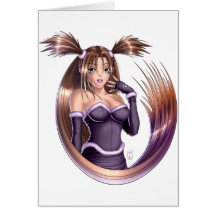 Menina do Anime - Nikki Cartão