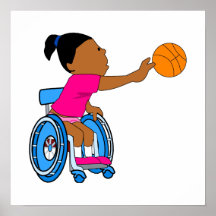 Menina do basquetebol impressão