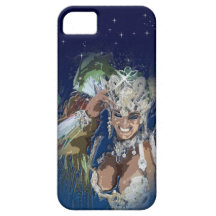 Menina do carnaval do carnaval de Rio Capas iPhone 5 Case-Mate