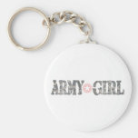 menina do exército chaveiro