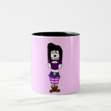 Menina do gótico canecas