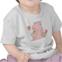 Menina do primeiro aniversario t-shirt