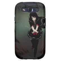 Menina escura do Anime Capas Galaxy S3