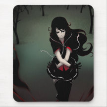 Menina escura do Anime Mouse Pad