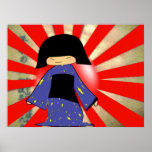 menina japonesa impressão
