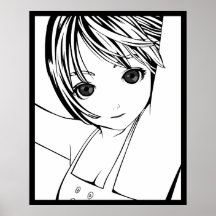 Menina nova do Anime - LAMG Pôsteres