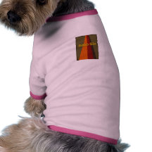 Menina retro do cão camisa para caes