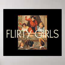 Meninas Flirty do T Impressão