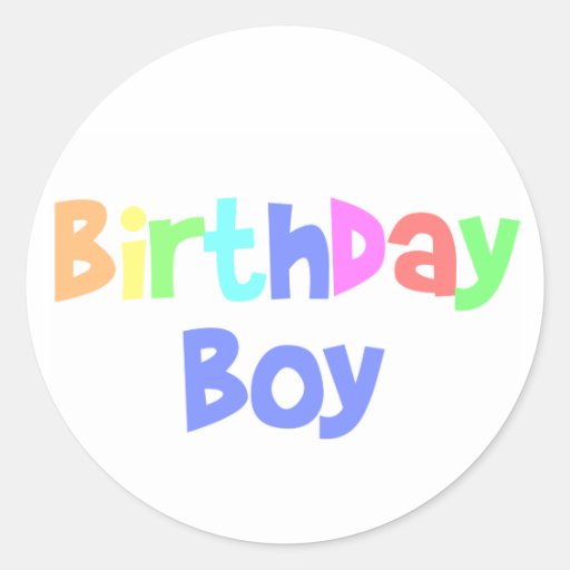 Menino do aniversário adesivo