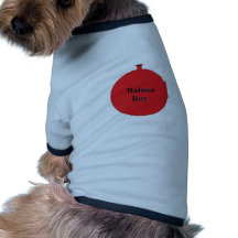 Menino do balão camisa para cães