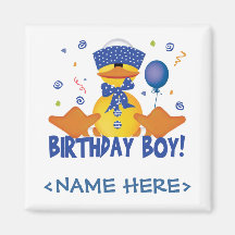 Menino Ducky do aniversário do partido Ima