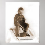 Menino pequeno do soldado posters